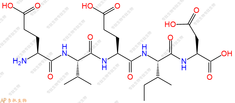专肽生物产品H2N-Glu-Val-Glu-Ile-Asp-COOH
