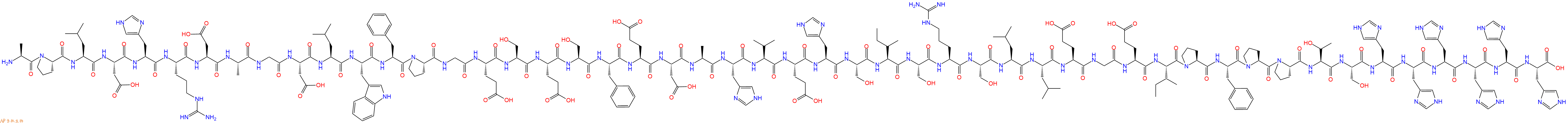 专肽生物产品H2N-Ala-Pro-Leu-Asp-His-Arg-Asp-Ala-Gly-Asp-Leu-Trp-Phe-Pro-Gly-Glu-Ser-Glu-Ser-Phe-Glu-Asp-Ala-His-Val-Glu-His-Ser-Ile-Ser-Arg-Ser-Leu-Leu-Glu-Gly-Glu-Ile-Pro-Phe-Pro-Pro-Thr-Ser-His-His-His-His-His-His-COOH