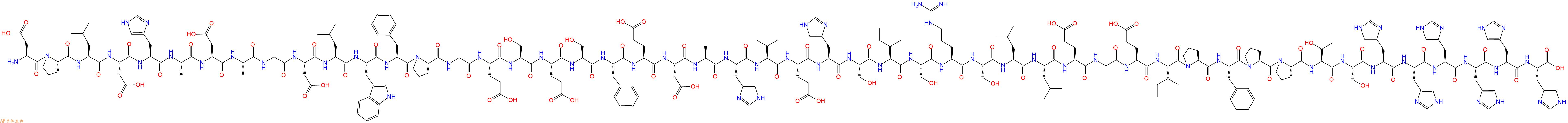 专肽生物产品H2N-Asp-Pro-Leu-Asp-His-Ala-Asp-Ala-Gly-Asp-Leu-Trp-Phe-Pro-Gly-Glu-Ser-Glu-Ser-Phe-Glu-Asp-Ala-His-Val-Glu-His-Ser-Ile-Ser-Arg-Ser-Leu-Leu-Glu-Gly-Glu-Ile-Pro-Phe-Pro-Pro-Thr-Ser-His-His-His-His-His-His-COOH