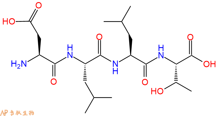 专肽生物产品H2N-Asp-Leu-Leu-Thr-COOH