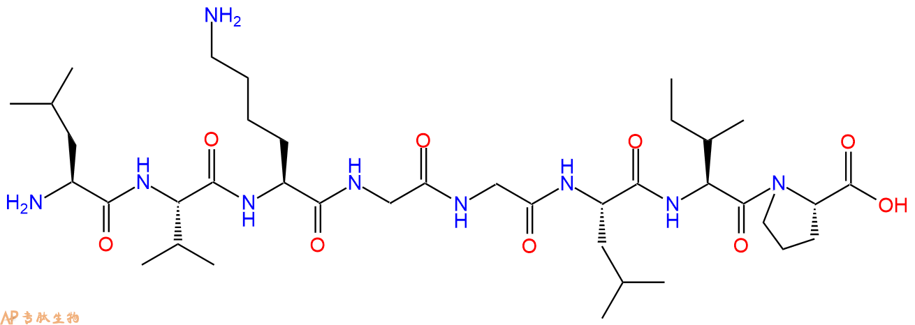 专肽生物产品H2N-Leu-Val-Lys-Gly-Gly-Leu-Ile-Pro-COOH