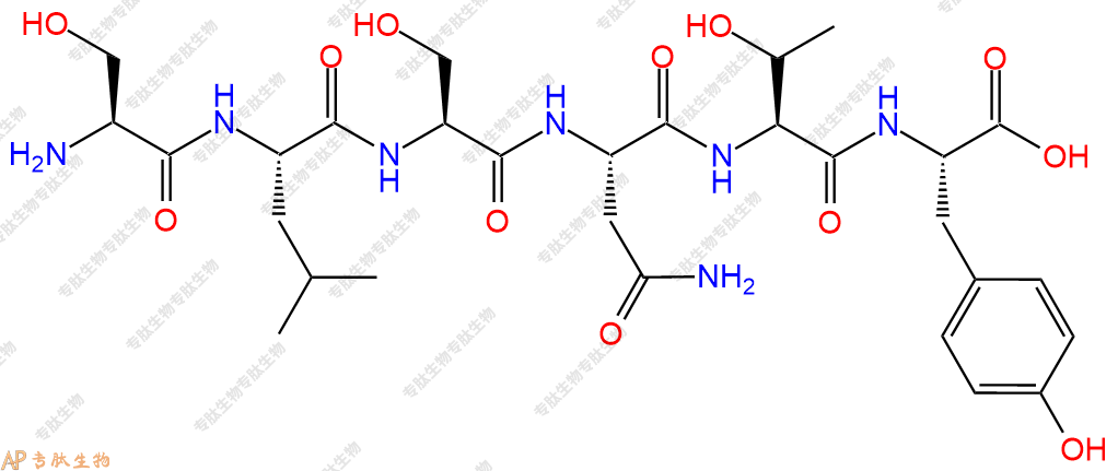 专肽生物产品H2N-Ser-Leu-Ser-Asn-Thr-Tyr-COOH