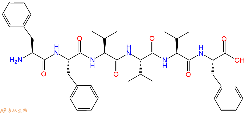 专肽生物产品H2N-Phe-Phe-Val-Val-Val-Phe-COOH