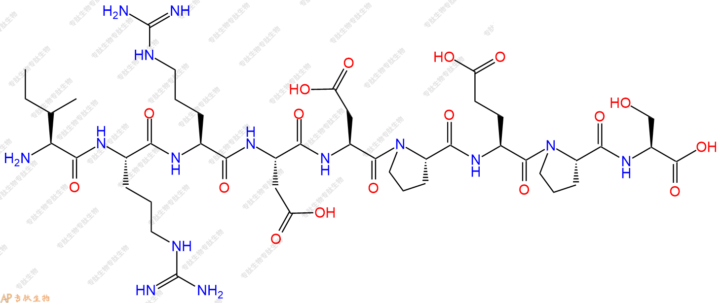 专肽生物产品H2N-Ile-Arg-Arg-Asp-Asp-Pro-Glu-Pro-Ser-COOH