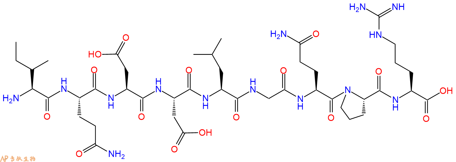 专肽生物产品H2N-Ile-Gln-Asp-Asp-Leu-Gly-Gln-Pro-Arg-COOH