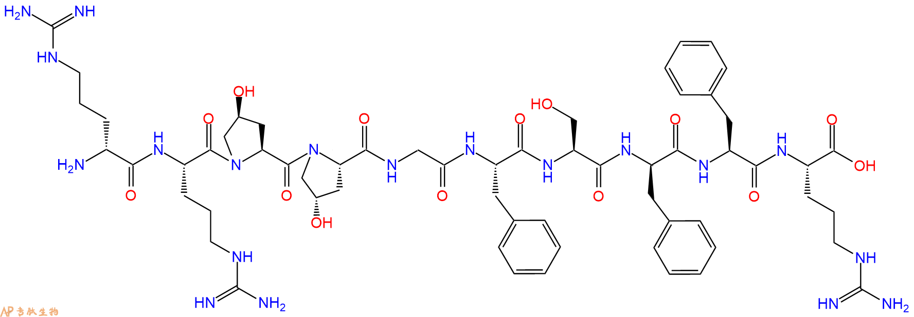 专肽生物产品(D-Arg0,Hyp2·3,D-Phe7)-Bradykinin111929-26-1