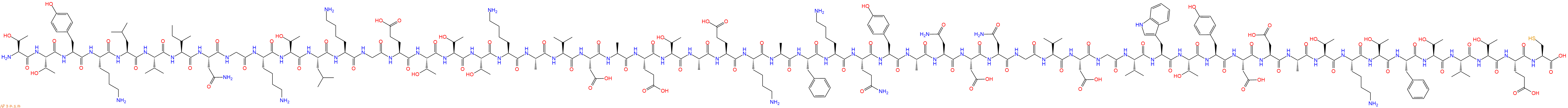 专肽生物产品H2N-Thr-Thr-Tyr-Lys-Leu-Val-Ile-Asn-Gly-Lys-Thr-Leu-Lys-Gly-Glu-Thr-Thr-Thr-Lys-Ala-Val-Asp-Ala-Glu-Thr-Ala-Glu-Lys-Ala-Phe-Lys-Gln-Tyr-Ala-Asn-Asp-Asn-Gly-Val-Asp-Gly-Val-Trp-Thr-Tyr-Asp-Asp-Ala-Thr-Lys-Thr-Phe-Thr-Val-Thr-Glu-Cys-COOH