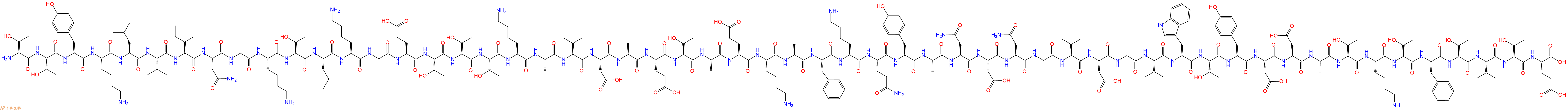 专肽生物产品H2N-Thr-Thr-Tyr-Lys-Leu-Val-Ile-Asn-Gly-Lys-Thr-Leu-Lys-Gly-Glu-Thr-Thr-Thr-Lys-Ala-Val-Asp-Ala-Glu-Thr-Ala-Glu-Lys-Ala-Phe-Lys-Gln-Tyr-Ala-Asn-Asp-Asn-Gly-Val-Asp-Gly-Val-Trp-Thr-Tyr-Asp-Asp-Ala-Thr-Lys-Thr-Phe-Thr-Val-Thr-Glu-COOH