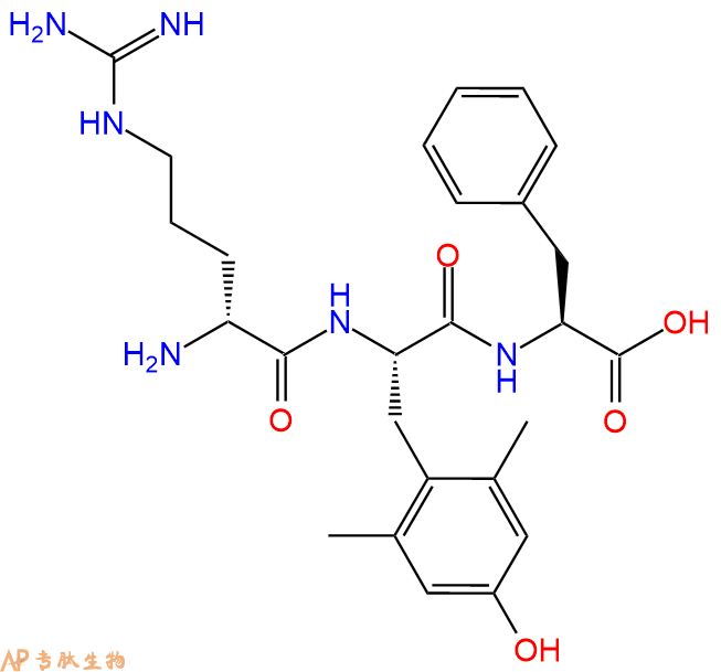 专肽生物产品H2N-DArg-Dmt-Phe-COOH