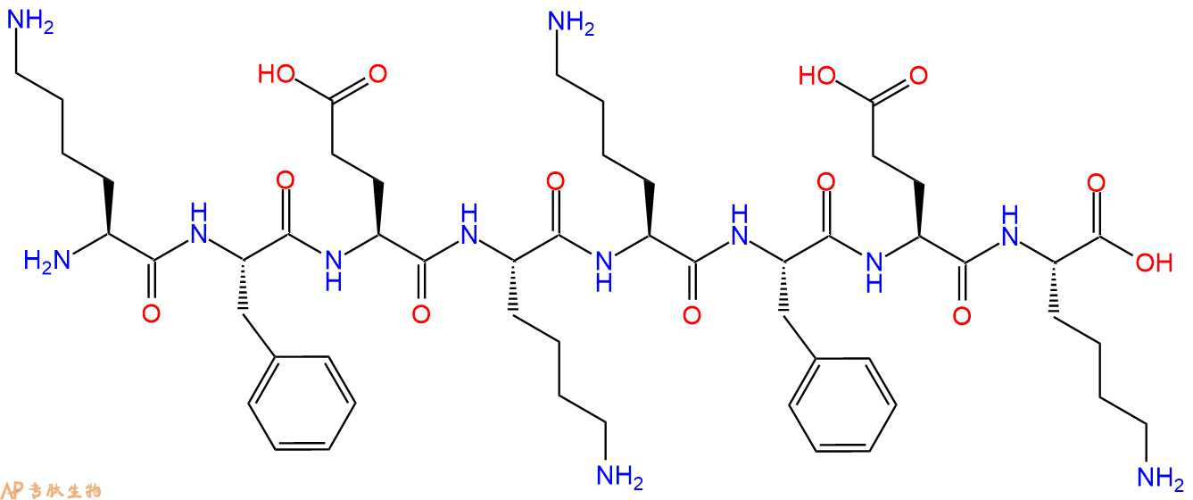专肽生物产品H2N-Lys-Phe-Glu-Lys-Lys-Phe-Glu-Lys-COOH