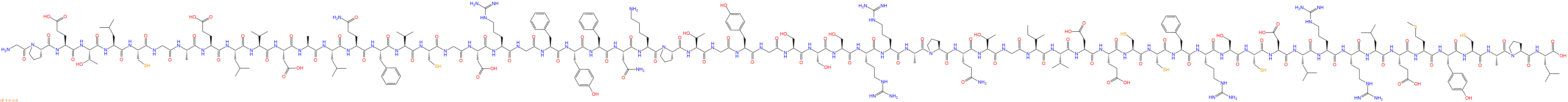 专肽生物产品H2N-Gly-Pro-Glu-Thr-Leu-Cys-Gly-Ala-Glu-Leu-Val-Asp-Ala-Leu-Gln-Phe-Val-Cys-Gly-Asp-Arg-Gly-Phe-Tyr-Phe-Asn-Lys-Pro-Thr-Gly-Tyr-Gly-Ser-Ser-Ser-Arg-Arg-Ala-Pro-Gln-Thr-Gly-Ile-Val-Asp-Glu-Cys-Cys-Phe-Arg-Ser-Cys-Asp-Leu-Arg-Arg-Leu-Glu-Met-Tyr-Cys-Ala-Pro-
