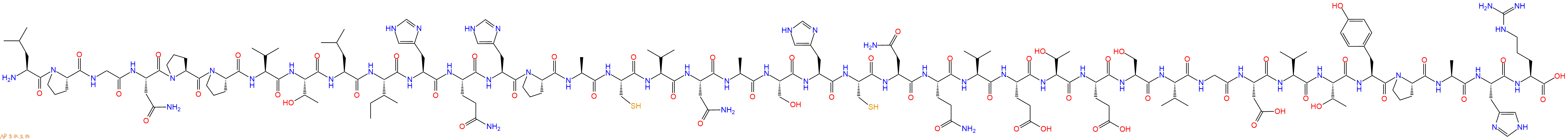 专肽生物产品H2N-Leu-Pro-Gly-Asn-Pro-Pro-Val-Thr-Leu-Ile-His-Gln-His-Pro-Ala-Cys-Val-Asn-Ala-Ser-His-Cys-Asn-Gln-Val-Glu-Thr-Glu-Ser-Val-Gly-Asp-Val-Thr-Tyr-Pro-Ala-His-Arg-COOH