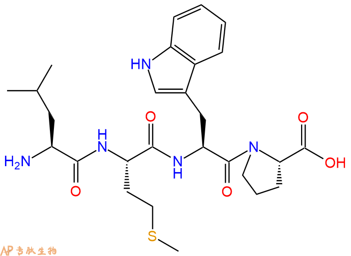 专肽生物产品H2N-Leu-Met-Trp-Pro-COOH