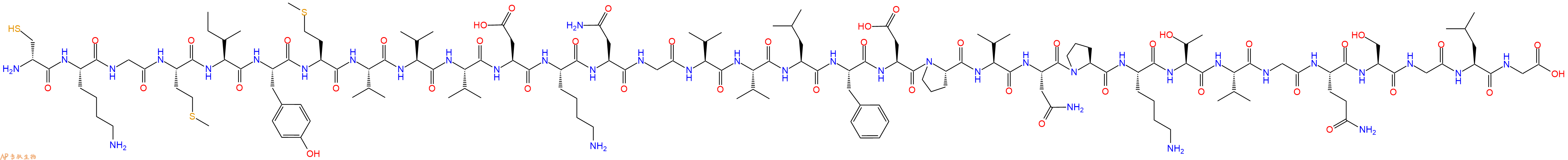 专肽生物产品H2N-DCys-Lys-Gly-Met-Ile-Tyr-Met-Val-Val-Val-Asp-Lys-Asn-Gly-Val-Val-Leu-Phe-Asp-Pro-Val-Asn-Pro-Lys-Thr-Val-Gly-Gln-Ser-Gly-Leu-Gly-COOH