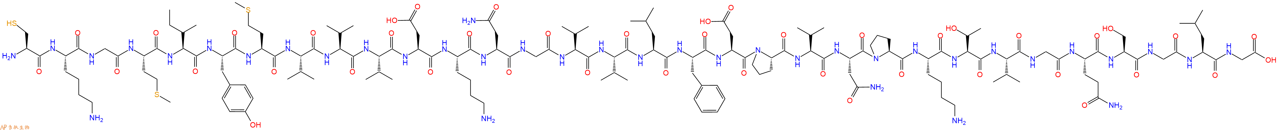 专肽生物产品H2N-Cys-Lys-Gly-Met-Ile-Tyr-Met-Val-Val-Val-Asp-Lys-Asn-Gly-Val-Val-Leu-Phe-Asp-Pro-Val-Asn-Pro-Lys-Thr-Val-Gly-Gln-Ser-Gly-Leu-Gly-COOH