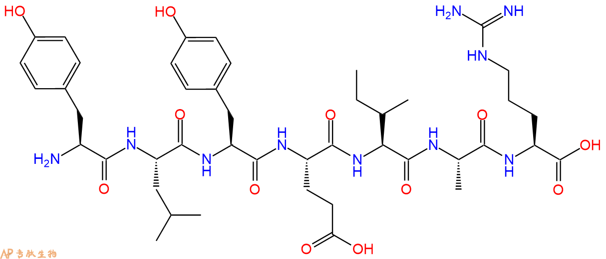 专肽生物产品H2N-Tyr-Leu-Tyr-Glu-Ile-Ala-Arg-COOH
