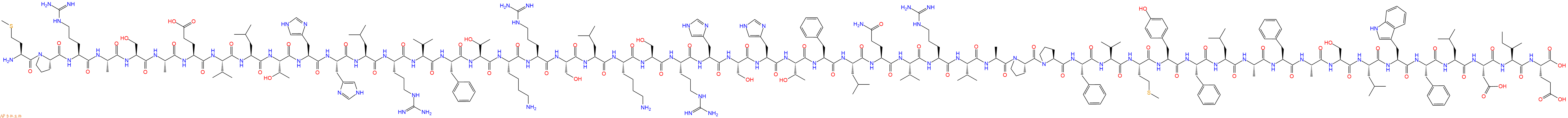 专肽生物产品H2N-Met-Pro-Arg-Ala-Ser-Ala-Glu-Val-Leu-Thr-His-His-Leu-Arg-Val-Phe-Thr-Lys-Arg-Ser-Leu-Lys-Ser-Arg-His-Ser-His-Thr-Phe-Leu-Gln-Val-Arg-Val-Ala-Pro-Pro-Phe-Val-Met-Tyr-Phe-Leu-Ala-Phe-Ala-Ser-Leu-Trp-Phe-Leu-Asp-Ile-Glu-COOH