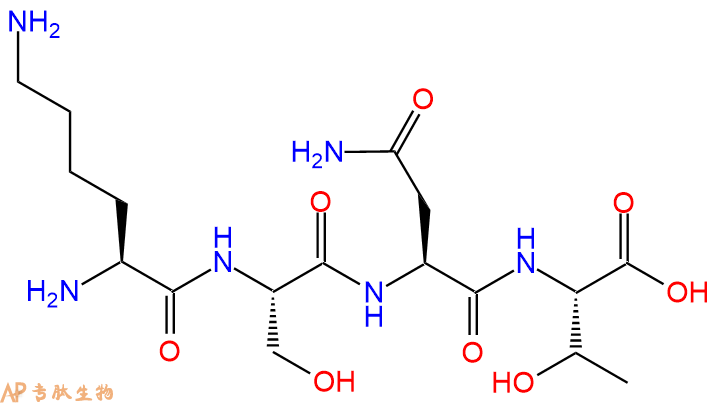 专肽生物产品H2N-Lys-Ser-Asn-Thr-COOH