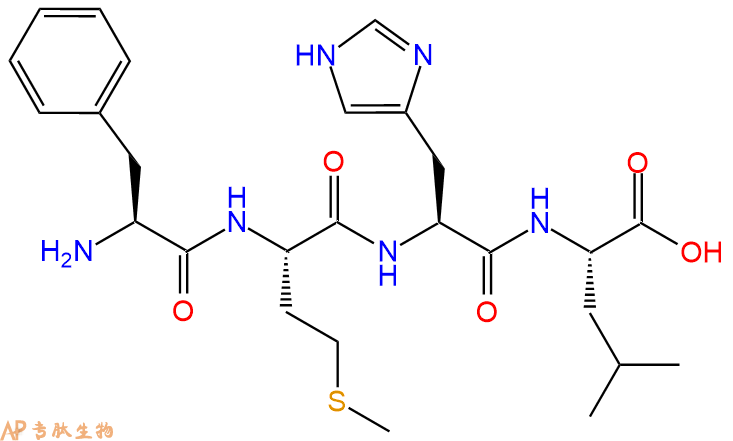专肽生物产品H2N-Phe-Met-His-Leu-COOH