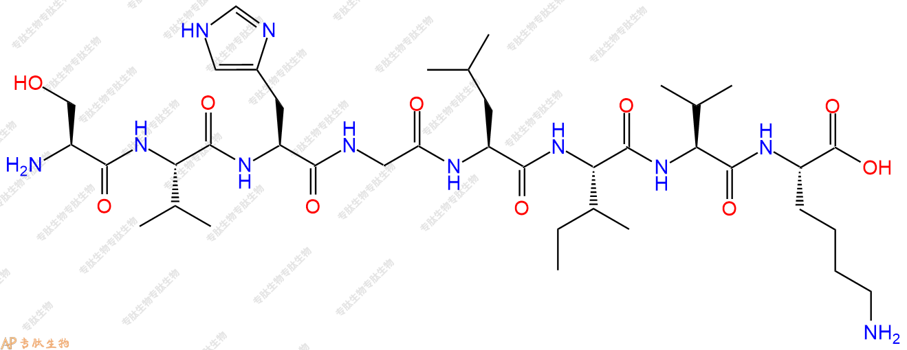 专肽生物产品H2N-Ser-Val-His-Gly-Leu-Ile-Val-Lys-COOH