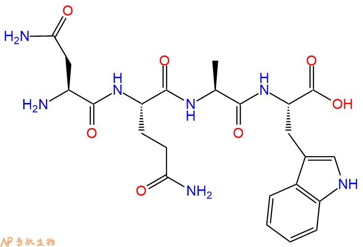 专肽生物产品H2N-Asn-Gln-Ala-Trp-COOH