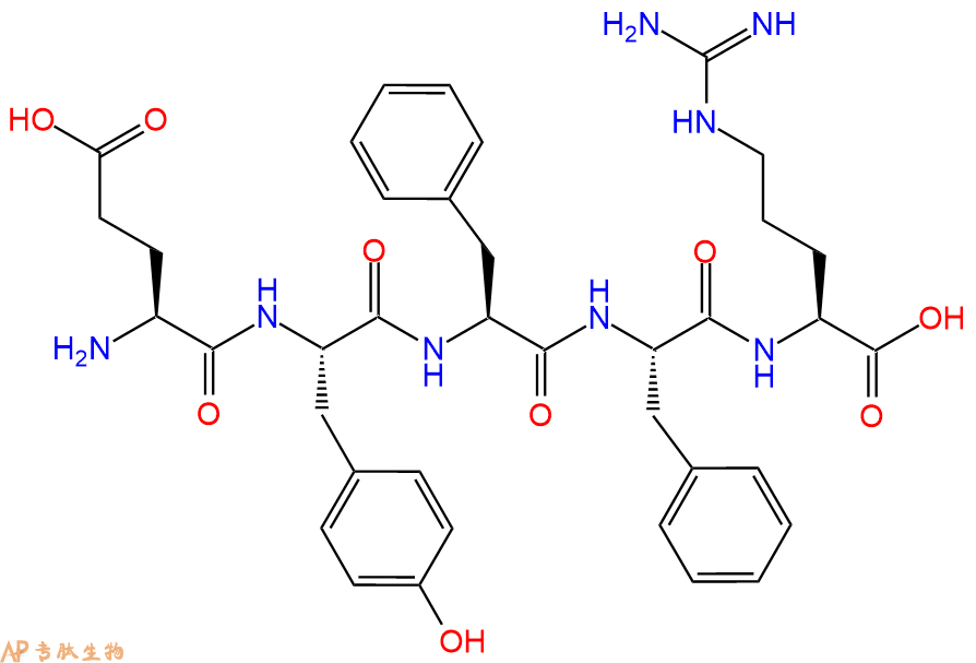 专肽生物产品H2N-Glu-Tyr-Phe-Phe-Arg-COOH