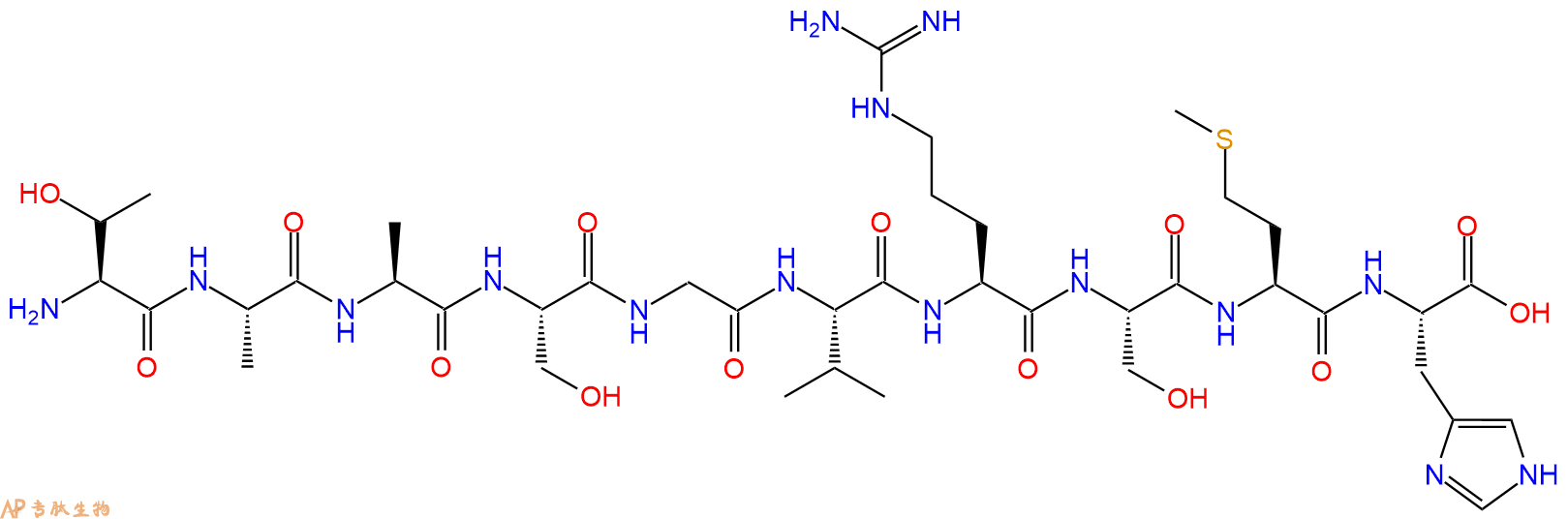 专肽生物产品周细胞靶向肽：TH-10