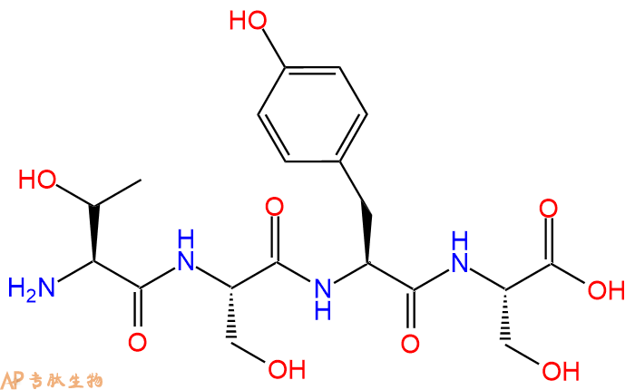 专肽生物产品H2N-Thr-Ser-Tyr-Ser-COOH