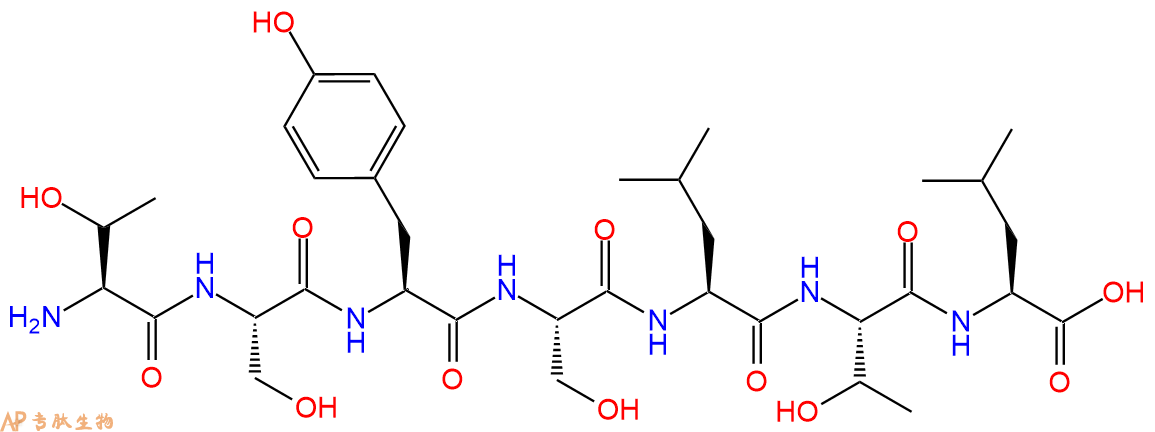 专肽生物产品H2N-Thr-Ser-Tyr-Ser-Leu-Thr-Leu-COOH