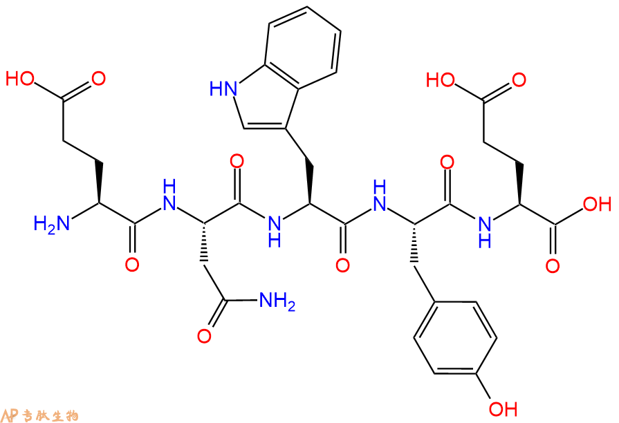 专肽生物产品H2N-Glu-Asn-Trp-Tyr-Glu-COOH