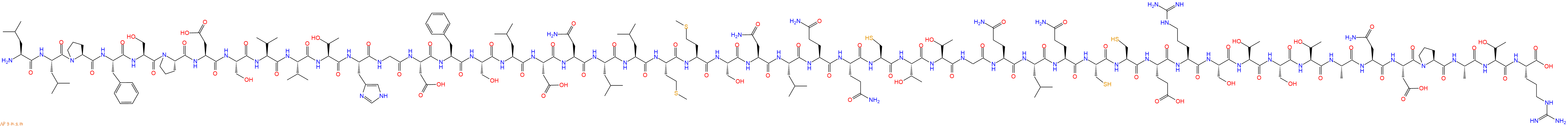 专肽生物产品H2N-Leu-Leu-Pro-Phe-Ser-Pro-Asp-Ser-Val-Val-Thr-His-Gly-Asp-Phe-Ser-Leu-Asp-Asn-Leu-Leu-Met-Met-Ser-Asn-Leu-Gln-Gln-Cys-Thr-Thr-Gly-Gln-Leu-Gln-Cys-Cys-Glu-Arg-Ser-Thr-Ser-Thr-Ala-Asn-Asp-Pro-Ala-Thr-Arg-COOH