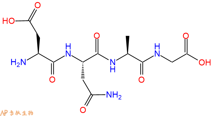 专肽生物产品H2N-Asp-Asn-Ala-Gly-COOH