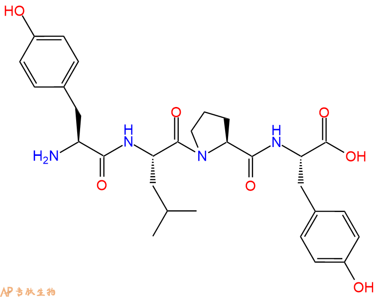 专肽生物产品H2N-Tyr-Leu-Pro-Tyr-COOH