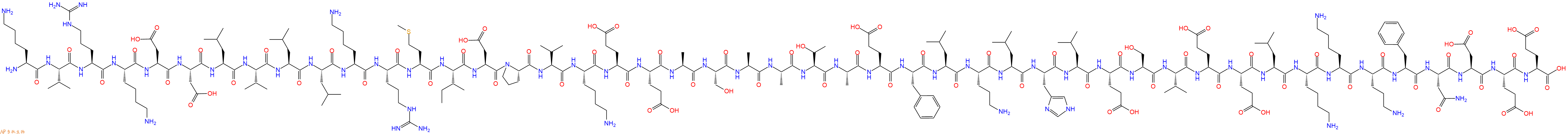 专肽生物产品H2N-Lys-Val-Arg-Lys-Asp-Asp-Leu-Val-Leu-Leu-Lys-Arg-Met-Ile-Asp-Pro-Val-Lys-Glu-Glu-Ala-Ser-Ala-Ala-Thr-Ala-Glu-Phe-Leu-Orn-Leu-His-Leu-Glu-Ser-Val-Glu-Glu-Leu-Lys-Lys-Orn-Phe-Asn-Asp-Glu-Glu-COOH