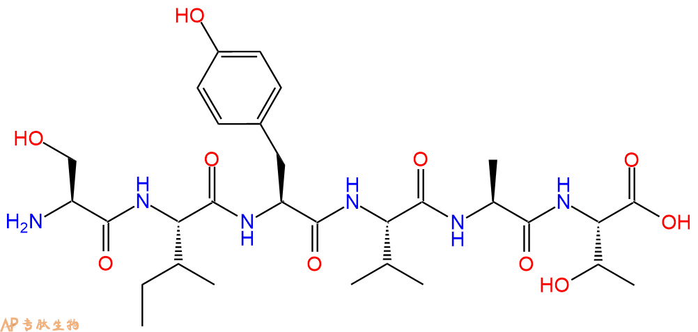 专肽生物产品H2N-Ser-Ile-Tyr-Val-Ala-Thr-COOH