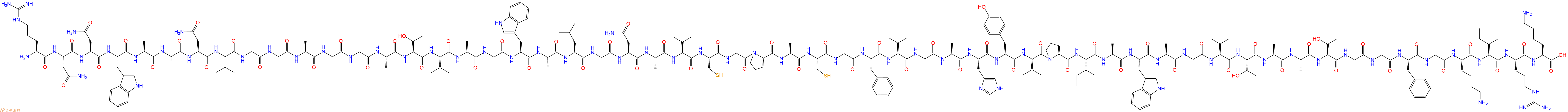 专肽生物产品H2N-Arg-Asn-Asn-Trp-Ala-Ala-Asn-Ile-Gly-Gly-Ala-Gly-Gly-Ala-Thr-Val-Ala-Gly-Trp-Ala-Leu-Gly-Asn-Ala-Val-Cys-Gly-Pro-Ala-Cys-Gly-Phe-Val-Gly-Ala-His-Tyr-Val-Pro-Ile-Ala-Trp-Ala-Gly-Val-Thr-Ala-Ala-Thr-Gly-Gly-Phe-Gly-Lys-Ile-Arg-Lys-COOH