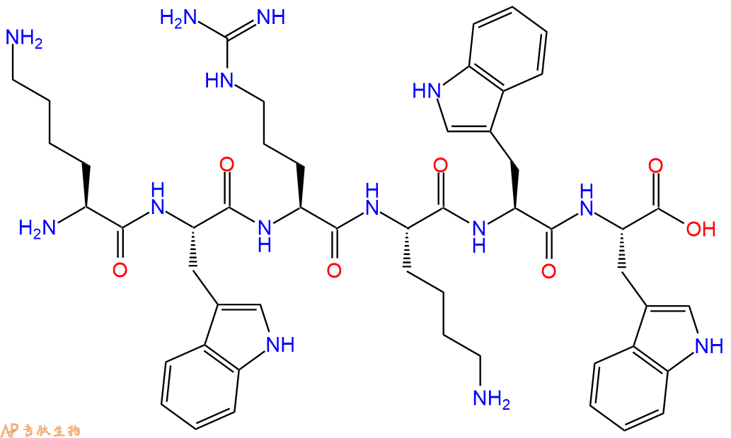 专肽生物产品H2N-Lys-Trp-Arg-Lys-Trp-Trp-COOH