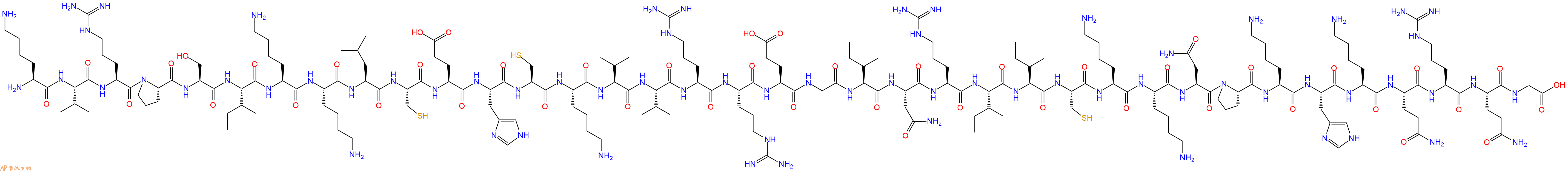 专肽生物产品H2N-Lys-Val-Arg-Pro-Ser-Ile-Lys-Lys-Leu-Cys-Glu-His-Cys-Lys-Val-Val-Arg-Arg-Glu-Gly-Ile-Asn-Arg-Ile-Ile-Cys-Lys-Lys-Asn-Pro-Lys-His-Lys-Gln-Arg-Gln-Gly-COOH