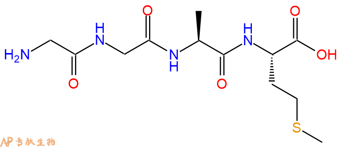 专肽生物产品H2N-Gly-Gly-Ala-Met-COOH