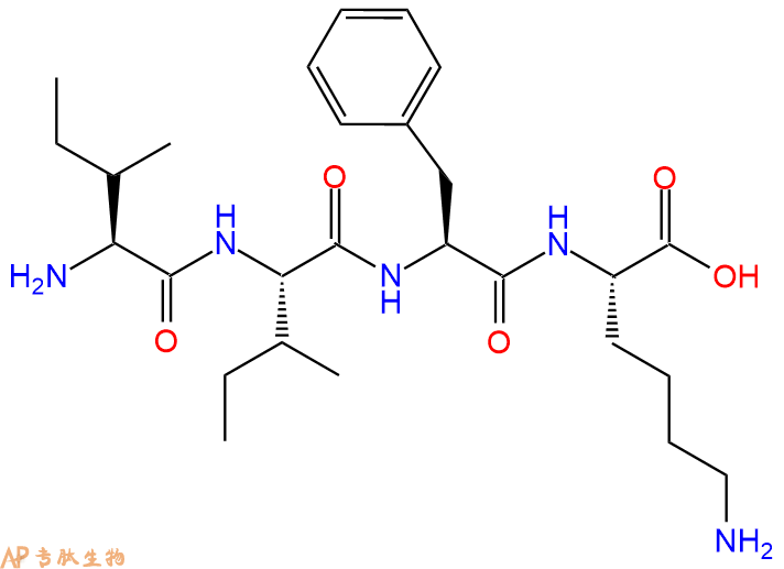 专肽生物产品H2N-Ile-Ile-Phe-Lys-COOH
