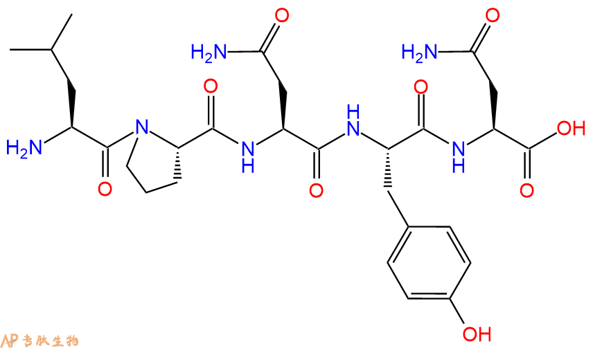 专肽生物产品H2N-Leu-Pro-Asn-Tyr-Asn-COOH