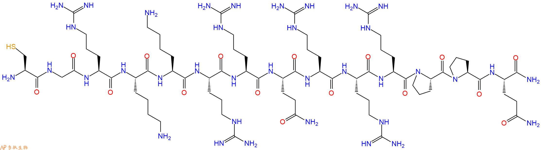 专肽生物产品细胞穿膜肽Cys-TAT (48-60)