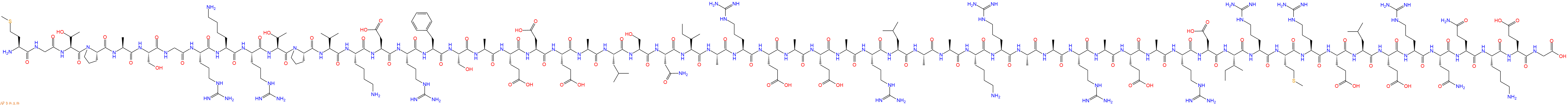 专肽生物产品H2N-Met-Gly-Thr-Pro-Ala-Ser-Gly-Arg-Lys-Arg-Thr-Pro-Val-Lys-Asp-Arg-Phe-Ser-Ala-Glu-Asp-Glu-Ala-Leu-Ser-Asn-Ile-Ala-Arg-Glu-Ala-Glu-Ala-Arg-Leu-Ala-Ala-Lys-Arg-Ala-Ala-Arg-Ala-Glu-Ala-Arg-Asp-Ile-Arg-Met-Arg-Glu-Leu-Glu-Arg-Gln-Gln-Lys-Glu-Gly-COOH