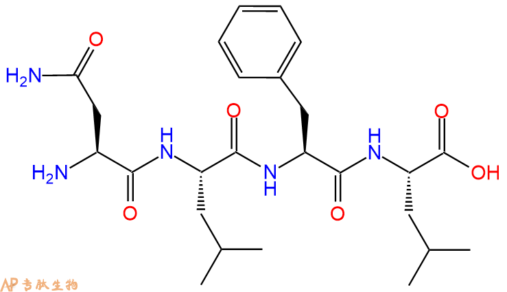 专肽生物产品H2N-Asn-Leu-Phe-Leu-COOH