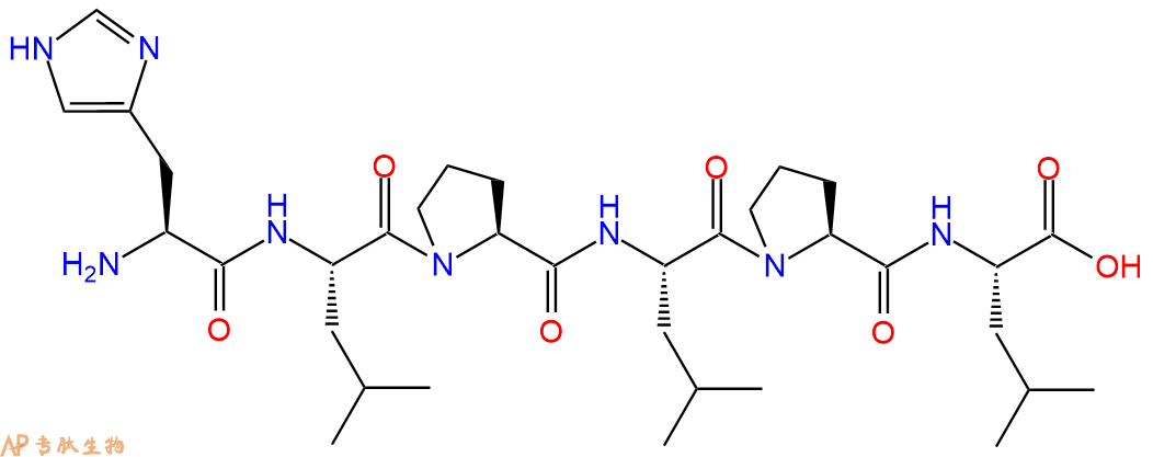 专肽生物产品H2N-His-Leu-Pro-Leu-Pro-Leu-COOH