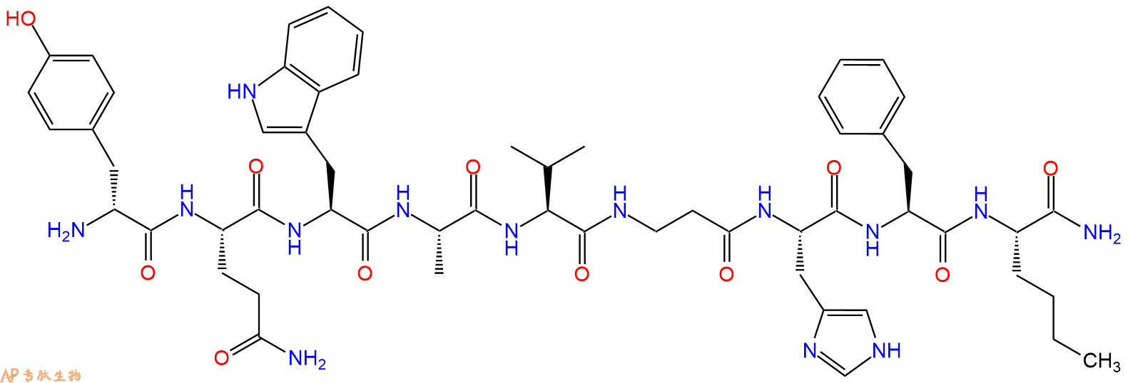 专肽生物产品[D - Tyr6, ß - Ala11, Phe13, Nle14] - Bombesin (6 - 14)