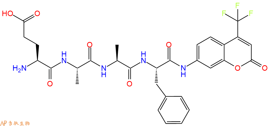 专肽生物产品H2N-Glu-Ala-Ala-Phe-AFC