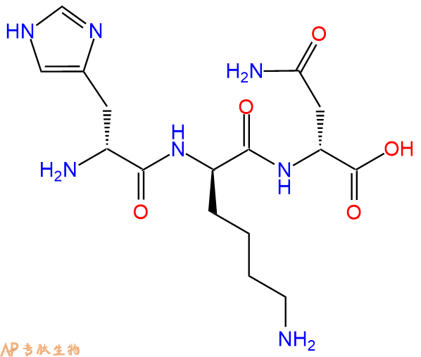专肽生物产品H2N-DHis-DLys-DAsn-COOH