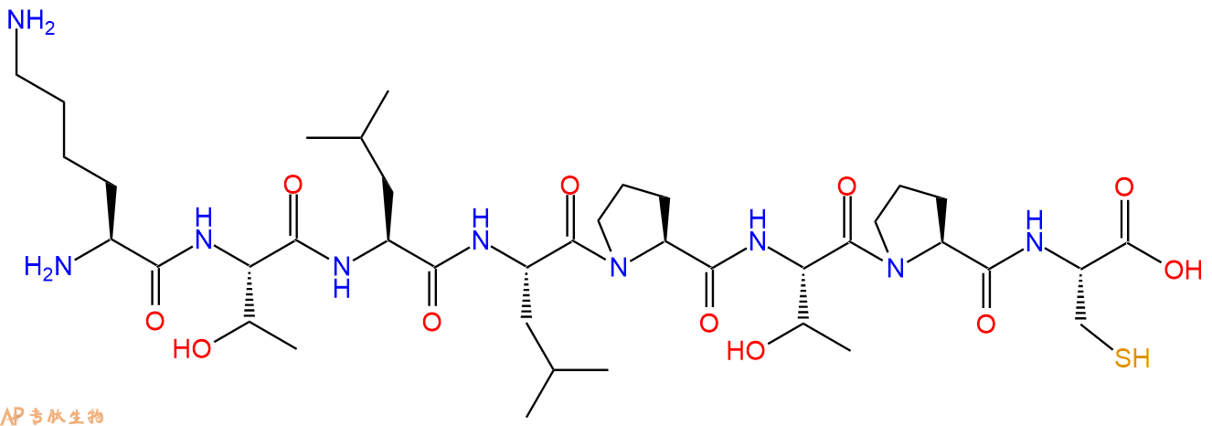 专肽生物产品H2N-Lys-Thr-Leu-Leu-Pro-Thr-Pro-Cys-COOH
