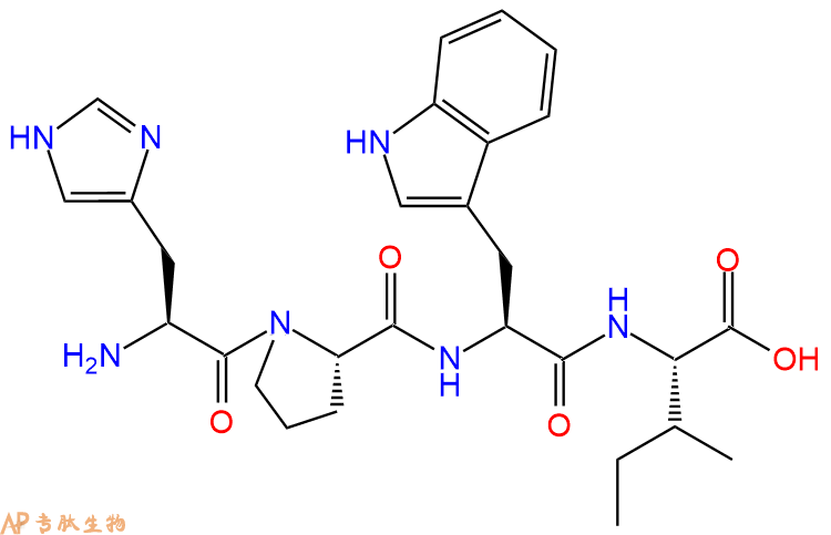 专肽生物产品H2N-His-Pro-Trp-Ile-COOH